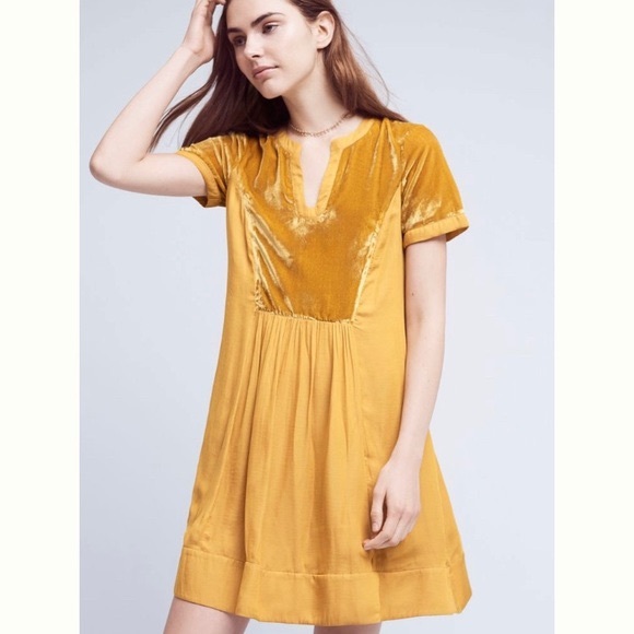 Maeve Dresses & Skirts - Anthropologie Maeve Ingrid Velvet Tunic Dress - L